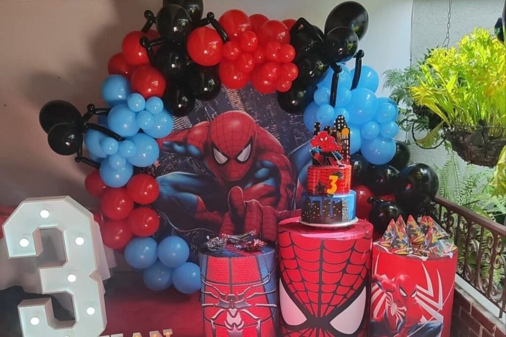 decoracion niños spiderman 1-adrenalina vertigo recreacion y eventos cali-pereira