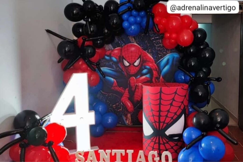 decoracion niños spiderman3-adrenalina vertigo recreacion y eventos cali-pereira