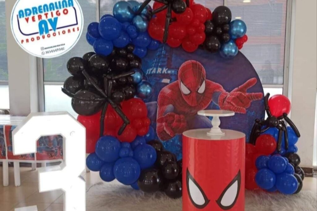 decoracion niños spiderman6-adrenalina vertigo recreacion y eventos cali-pereira
