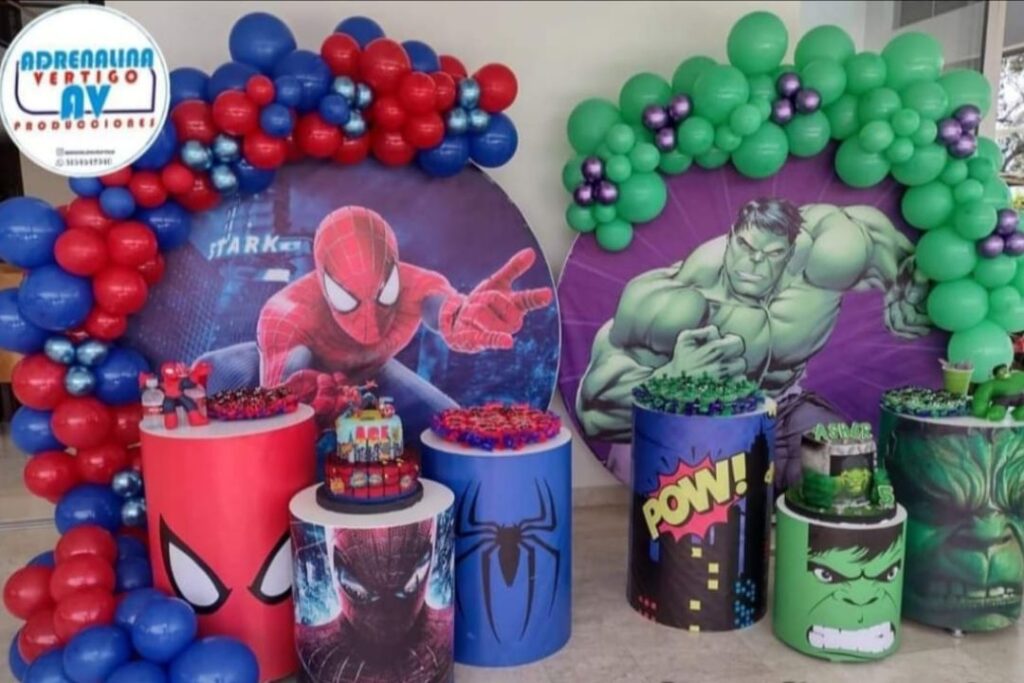 decoracion niños spiderman8-adrenalina vertigo recreacion y eventos cali-pereira