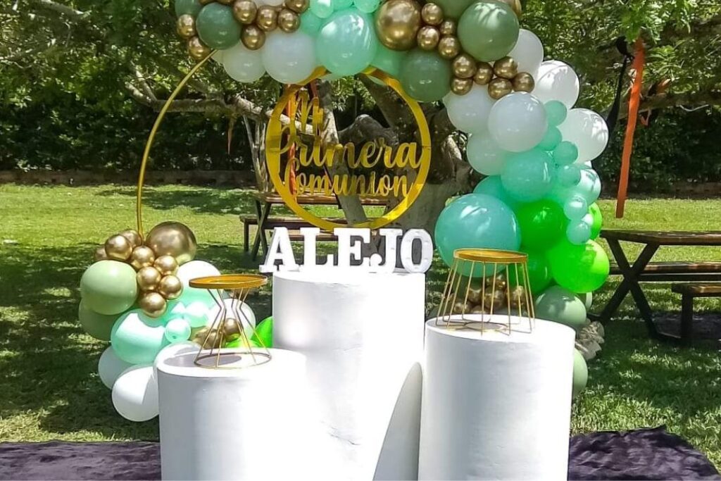 Alquiler Mobiliario mesas - cilindros - numeros 3